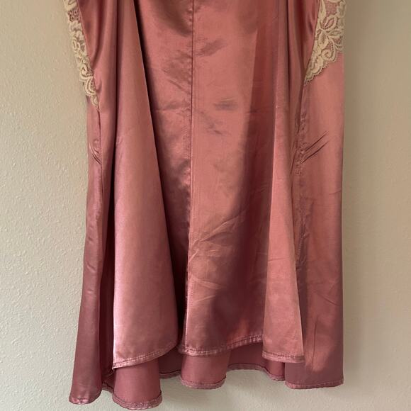 Vintage slip dress lace and satin silky adjustable mini cami langerie coquette - Picture 11 of 11